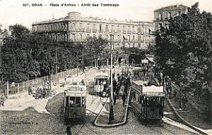 PA c- 052- Place d'Armes- trams et autobus